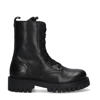 Vingino Muraina Messina leren veterboots zwart