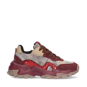 Monte Marina chunky suède sneakers aubergine