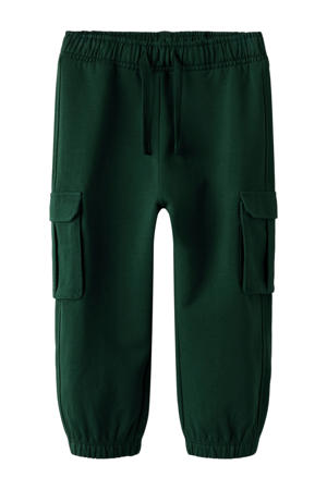 regular casual broek donkergroen