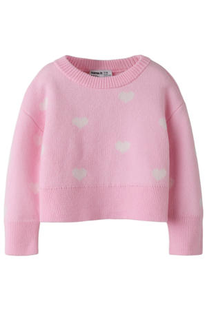 gebreide trui roze