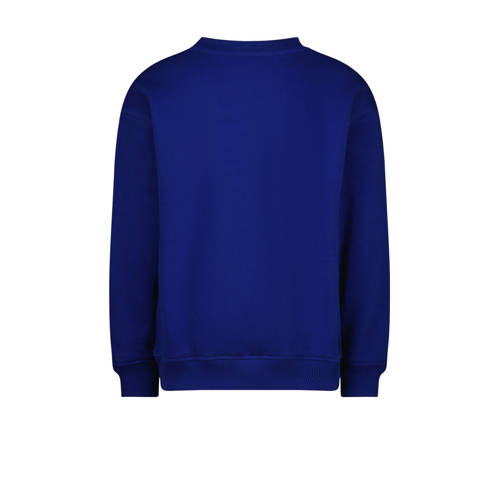Vingino sweater blauw Jongens Katoen Ronde hals Printopdruk