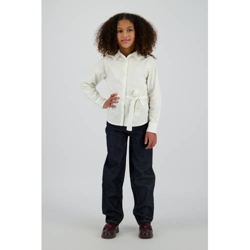 Vingino blouse wit Meisjes Katoen Klassieke kraag Effen