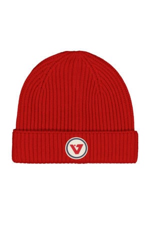gebreide muts rood