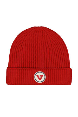 gebreide muts rood