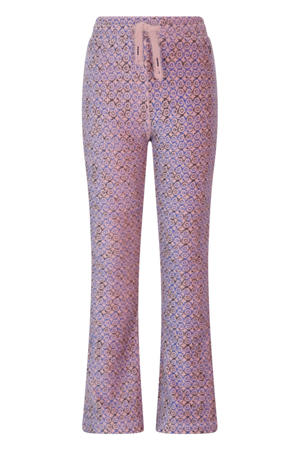 flared broek blauw