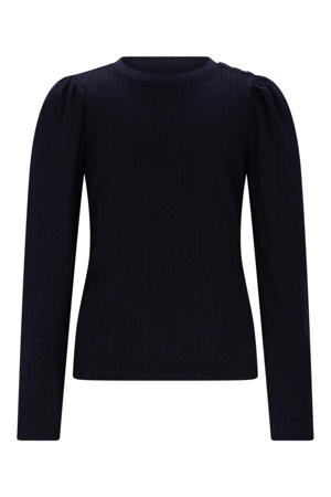 blousetop donkerblauw