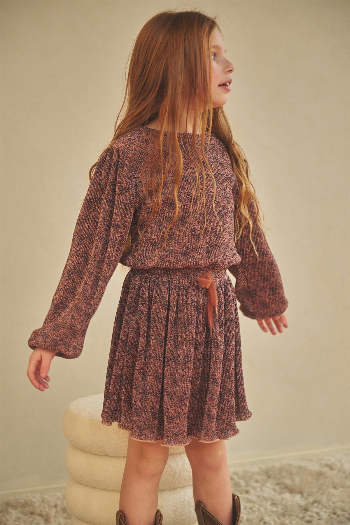 NONO midi jurk bruin kopen? Morgen in huis