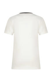 thumbnail: Witte jongens Messi T-shirt van katoen met logo dessin, korte mouwen en ronde hals