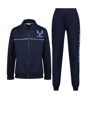 sweatvest + joggingbroek donkerblauw