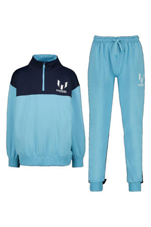 sweater + joggingbroek lichtblauw/donkerblauw