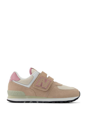 574  sneakers beige/roze/wit