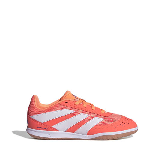 adidas Performance Predator Club In Sala junior zaalvoetbalschoenen koraalrood/wit/oranje Jongens/Meisjes Imitatieleer