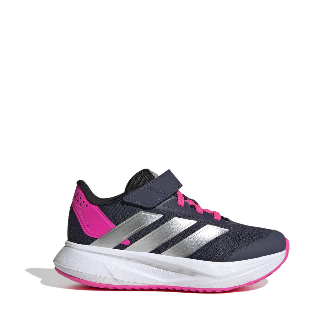 Zwart, roze en witte jongens en meisjes adidas Sportswear Duramo sneakers van mesh/voering: mesh/voetbed: eva met veters