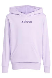 thumbnail: Lilakleurige jongens en meisjes adidas Sportswear hoodie met effen, lange mouwen en capuchon