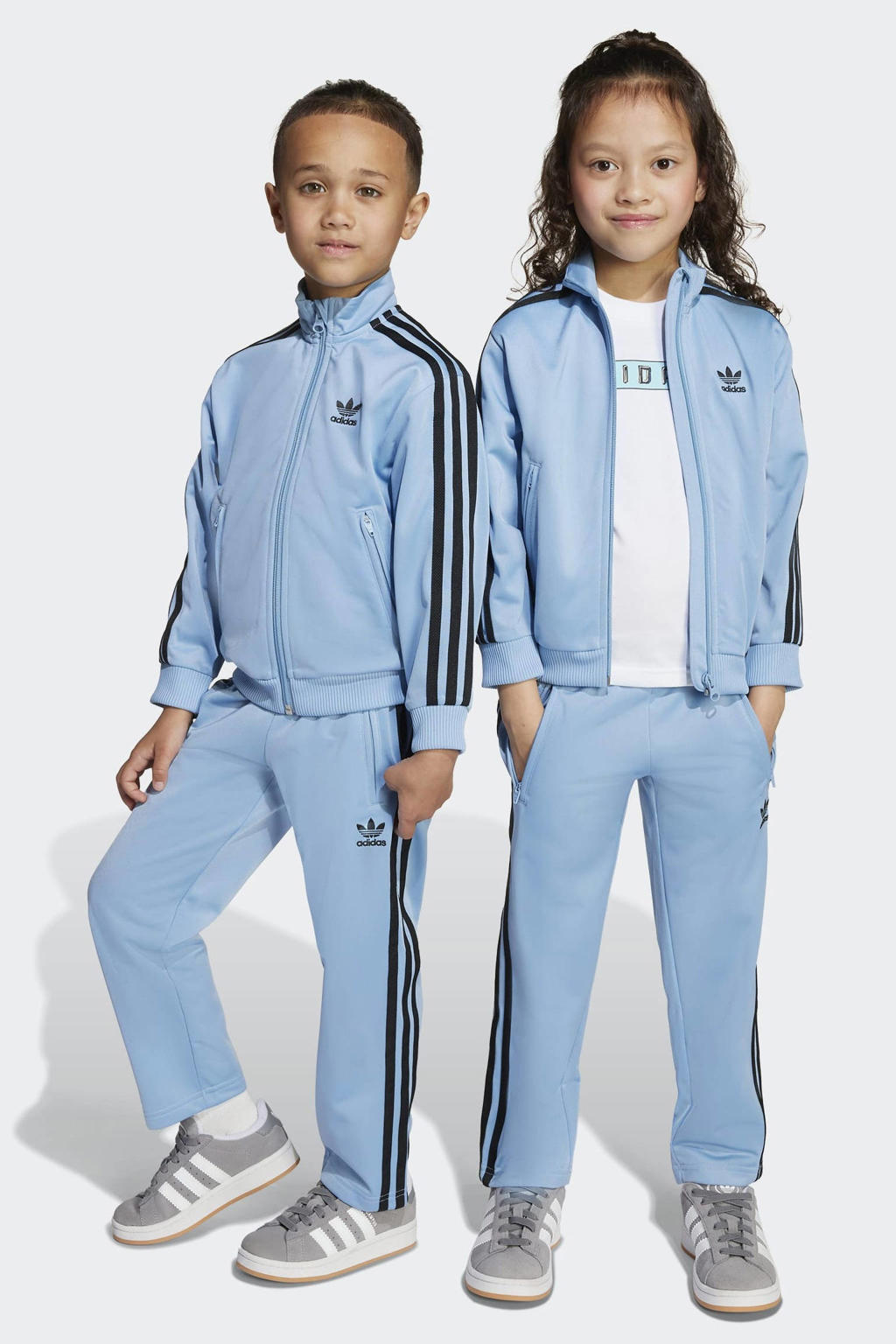adidas Originals trainingspak Firebird lichtblauw/donkerblauw