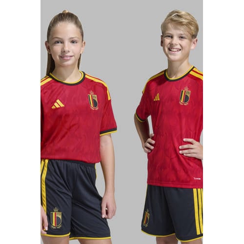 adidas Performance Junior België voetbalshirt Sport t-shirt Rood Jongens/Meisjes Polyester Ronde hals - maat 152 afbeelding
