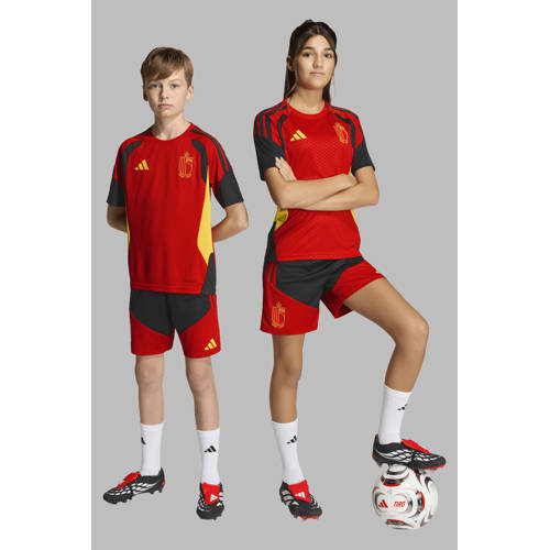 adidas Performance België sportshort zwart Sportbroek Jongens/Meisjes Polyester - maat 152 afbeelding