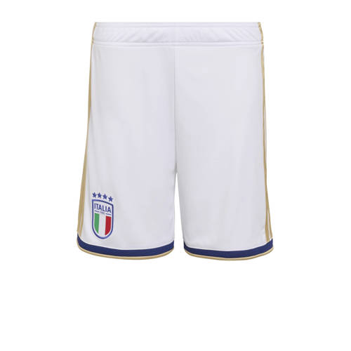 adidas Performance Junior Italië voetbalshort Sportbroek Wit Jongens/Meisjes Polyester - maat 176 afbeelding