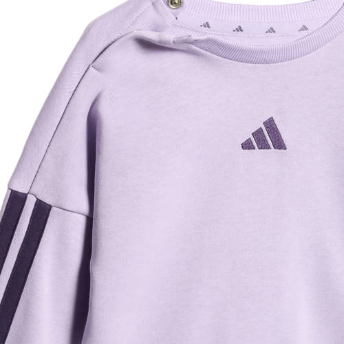adidas Sportswear joggingpak paars Jongens/Meisjes Katoen Ronde hals Meerkleurig - maat 104 afbeelding