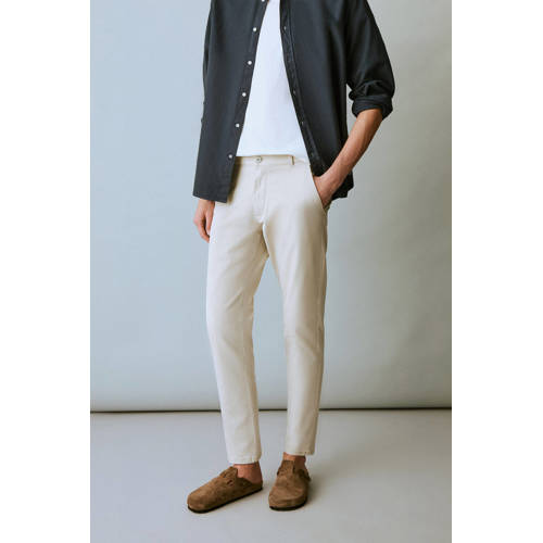MANGO TEEN regular chino wit Broek Jongens Stretchkatoen Effen - maat 175(M) afbeelding