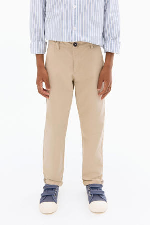 straight casual broek lichtbruin