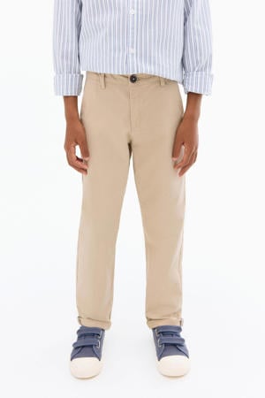 straight casual broek lichtbruin