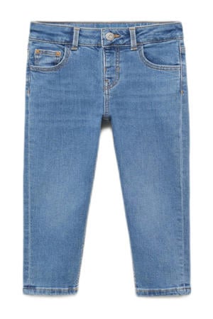 regular waist regular fit jeans medium blue denim