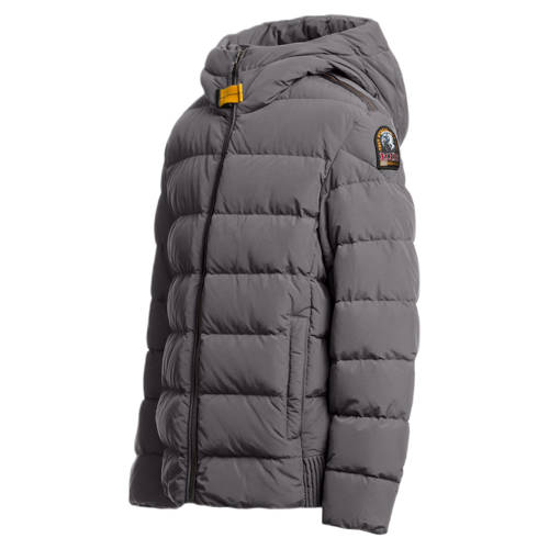 Parajumpers gewatteerde jas grijs Jongens Nylon Capuchon Effen