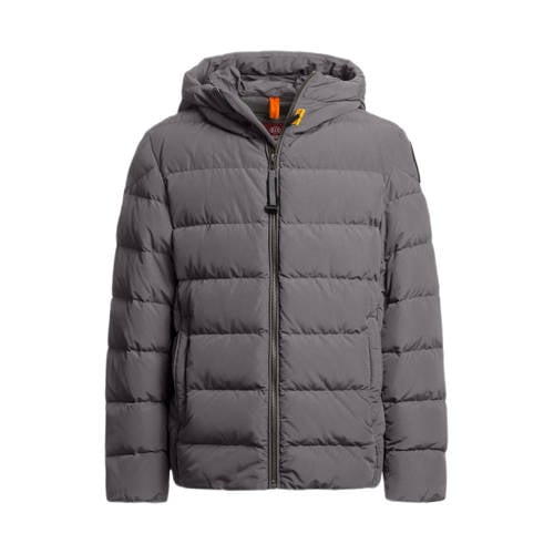 Parajumpers gewatteerde jas grijs Jongens Nylon Capuchon Effen