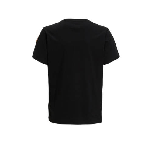 Parajumpers T-shirt zwart Jongens Katoen Ronde hals Effen