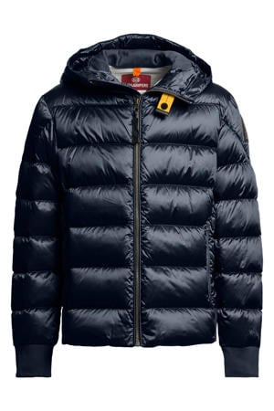 gewatteerde jas winter donkerblauw