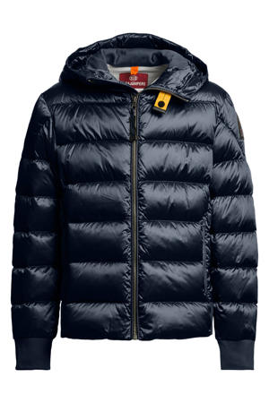 gewatteerde jas winter donkerblauw