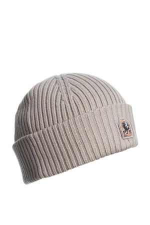 gebreide muts beige