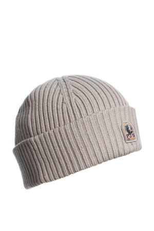 gebreide muts beige