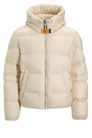 gewatteerde jas beige