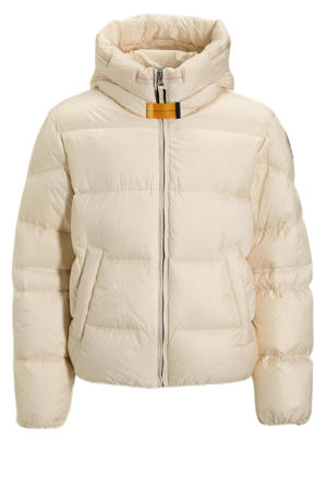 gewatteerde jas beige