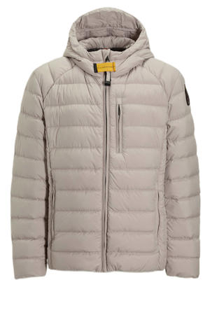 gewatteerde jas beige