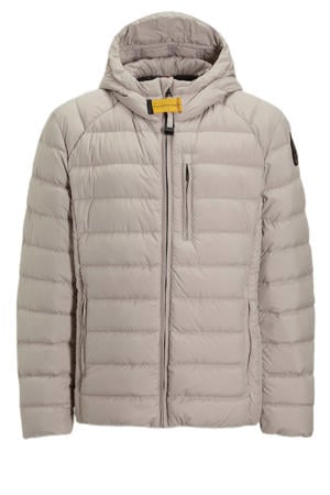 gewatteerde jas beige
