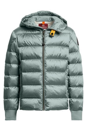 gewatteerde jas winter blauw