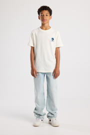 thumbnail: Witte jongens America Today T-shirt van katoen met backprint, korte mouwen en ronde hals