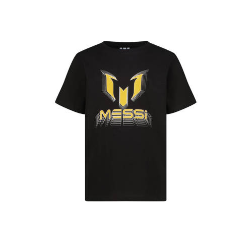 Messi T-shirt zwart Jongens Katoen Ronde hals Logo - maat 176 afbeelding
