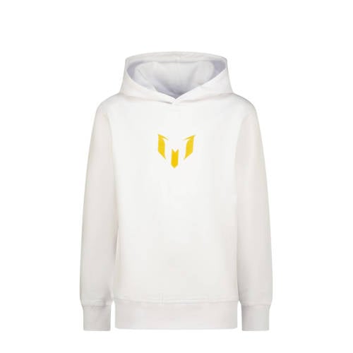 Messi hoodie met backprint wit Sweater Backprint - maat 176 afbeelding