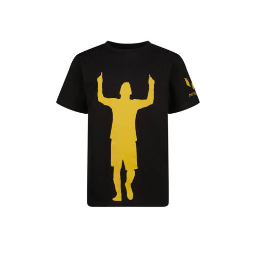 Messi T-shirt zwart Jongens Katoen Ronde hals Printopdruk - maat 140 afbeelding