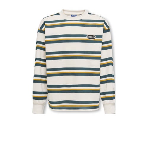 ONLY & SONS JUNIOR sweater ecru Streep