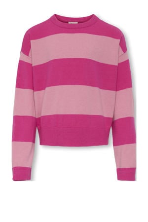 trui fuchsia fijn gebreid