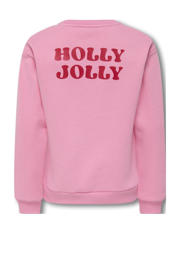 thumbnail: KIDS ONLY GIRL kerstsweater met backprint roze