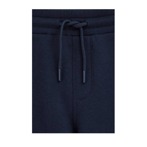 WE Fashion Blue Ridge slim sweatpants donkerblauw Broek Jongens Katoen
