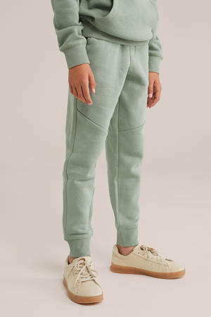 slim sweatpant mintgroen