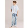 WE Fashion Blue Ridge waist loose fit jeans light blue denim