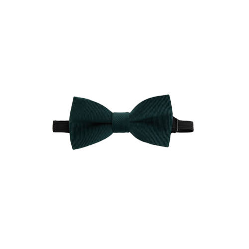 WE Fashion ribfluwelen vlinderdas donkergroen Jongens Fluweel Effen afbeelding